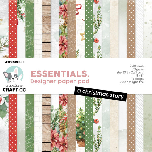 Studio Light Essentials Paper Pad 8"X8" 36/Pkg-Nr. 220, A Christmas Story - 5A0023KL-1G6NC - 8713943153321