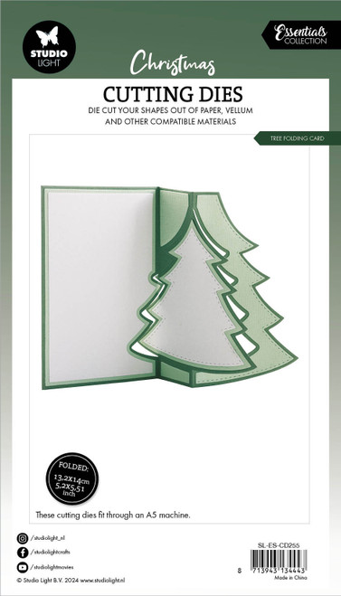 Studio Light Essentials Cutting Die-Nr. 255, Tree Folding Card 5A0023LH-1G6LM