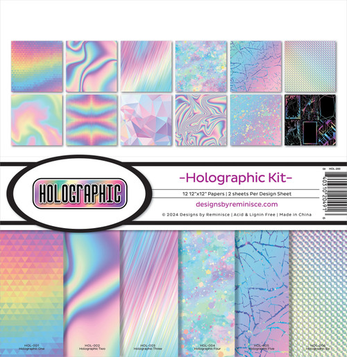 Reminisce Collection Kit 12"X12"-Holographic - 5A0023W7-1G711 - 840310204916
