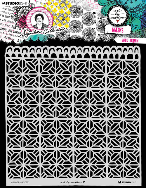 Art By Marlene Signature Collection 8"X8" Stencil-Nr. 271, Deco Screen - 5A0023M6-1G6HK - 8713943150719 Art By Marlene Signature Collection 8"X8" Stencil-Nr. 271, Deco Screen - 5A0023M6-1G6HK - 8713943150719