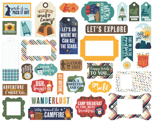 Echo Park Cardstock Ephemera-Frames & Tags, Into The Wild - 5A0023T0-1G6Y8 Echo Park Cardstock Ephemera-Frames & Tags, Into The Wild - 5A0023T0-1G6Y8