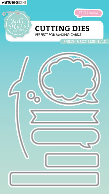 Studio Light Sweet Stories Cutting Die-Nr. 821, Speech & Tekst - 5A0023LN-1G6HV - 8713943151488