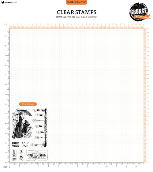 Studio Light Grunge Clear Stamp-Nr. 680, Winter Fair - 5A0023JN-1G6KG Studio Light Grunge Clear Stamp-Nr. 680, Winter Fair - 5A0023JN-1G6KG