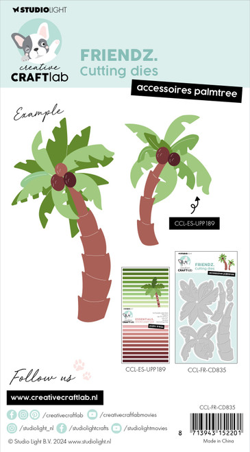 Studio Light Friendz Cutting Die-Nr. 835, Palmtree Accessories 5A0023NS-1G6JB