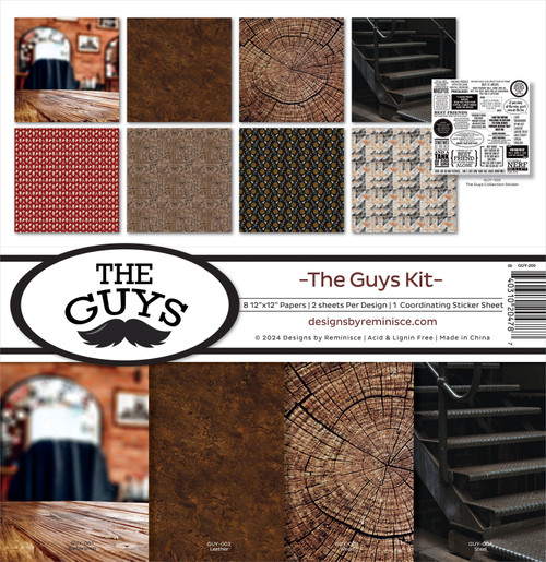 Reminisce Collection Kit 12"X12"-The Guys 5A0023W9-1G713 - 840310204787