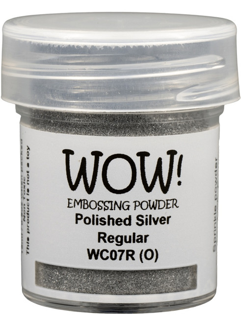 WOW! Embossing Powder 15ml-Polished Silver - Regular - WOW-1G62R - 5056333104149 WOW! Embossing Powder 15ml-Polished Silver - Regular - WOW-1G62R - 5056333104149