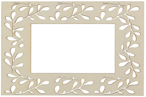 Ready To Finish Wood Shape-Laser Cut Frame HT-24185 - 726465504852