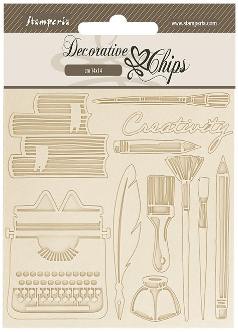 3 Pack - Stamperia Decorative Chips 5.5"X5.5"-Create Happiness Secret Diary Creativity - 5A0022RF-1G5QX - 5993110034100