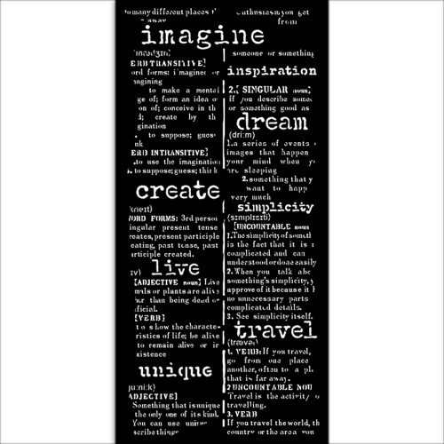 3 Pack - Stamperia Stencil 4.92"X9.84"-Happiness Secret Diary Dictionary - 5A0022R7-1G5R3