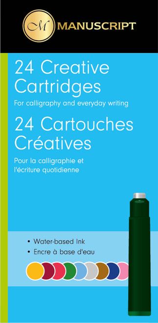 2 Pack Manuscript Creative Ink Cartridges 24/Pkg-Assorted Colors 5A0025SD-1G8JX