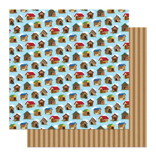 25 Pack Hot Diggity Dog Double-Sided Cardstock 12"x12"-In The Dog House 5A00257D-1G85K - 709388345962