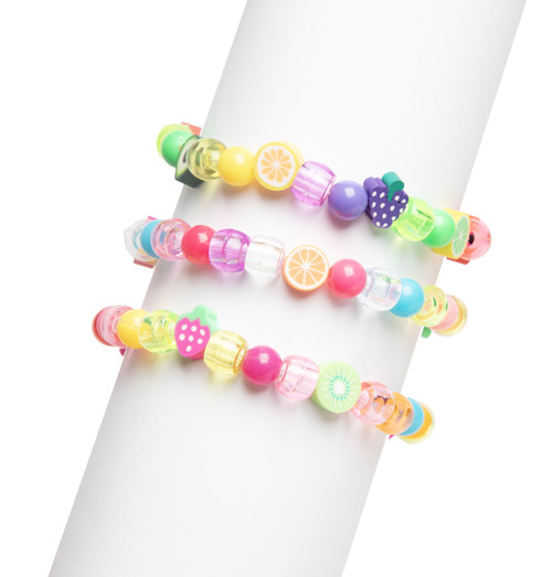 CousinDIY Bead Pop! Bracelet Making Kit-Clay Fruit & Bright Bead Mix A50022MQ-G15FK