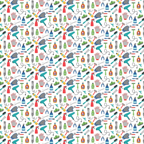 25 Pack Hot Diggity Dog Double-Sided Cardstock 12"x12"-To The Groomer 5A00257D-1G85M