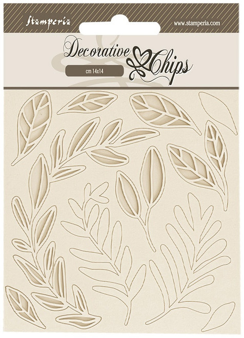 3 Pack Stamperia Decorative Chips 5.5"X5.5"-Happiness Secret Diary Leaves Pattern 5A0022R4-1G5R2 - 5993110034094