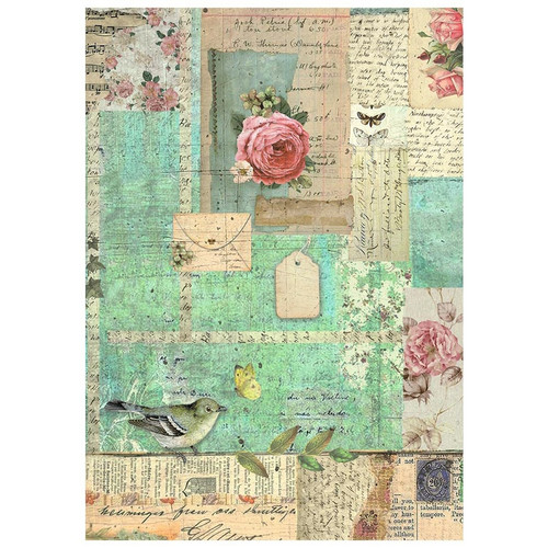 Stamperia Assorted Rice Pape Backgrounds A6 8/Sheets-Garden - 5A0022QV-1G5QR