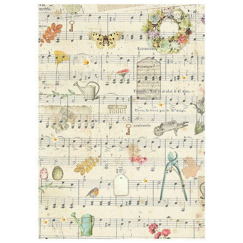 Stamperia Assorted Rice Pape Backgrounds A6 8/Sheets-Garden - 5A0022QV-1G5QR