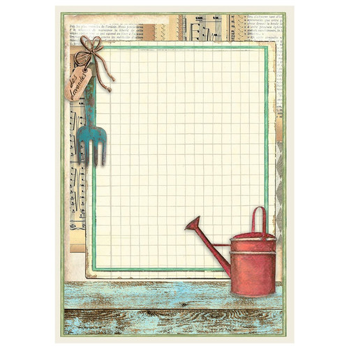 Stamperia Assorted Rice Pape Backgrounds A6 8/Sheets-Garden - 5A0022QV-1G5QR