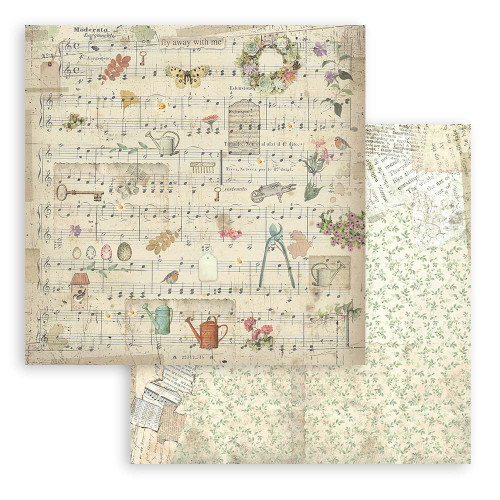 3 Pack - Stamperia Double-Sided Paper Pad 8"X8" 10/Pkg-Garden - 5A0022QG-1G5Q6