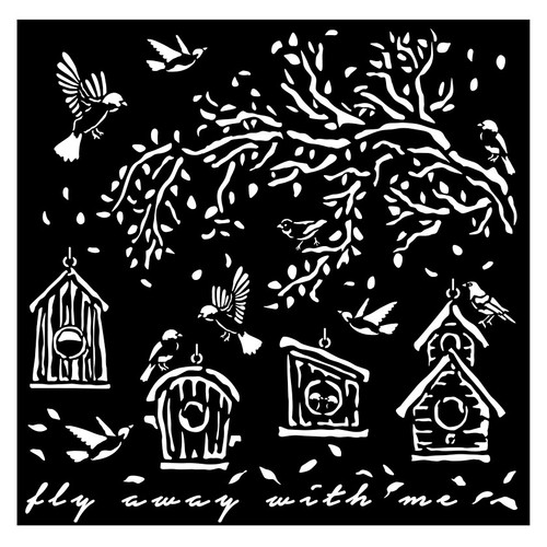 3 Pack - Stamperia Stencil 7"X7"-Garden Nests - 5A0022QT-1G5QB