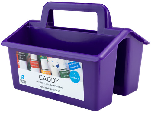 Studio Storage 4 Compartment Caddy-9"X6.69"X6.69" 5A0023PK-1G6RL - 726465508195