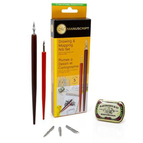 Manuscript Drawing & Mapping Nib Set-5 Nibs Included 5A0025SL-1G8JL