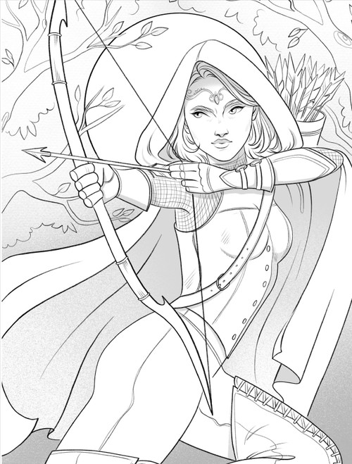 Romantasy: A Coloring Book-Softcover - 5A002430-1G7D3