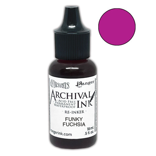 Dyan Reaveley Dylusions Archival Reinkers-Funky Fuchsia - 5A0024LJ-1G7X0 - 789541085287