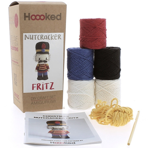 Hoooked Amigurumi DIY Kit W/Eco Barbante Yarn-Nutcracker Fritz - 5A0023X7-1G743 - 8720629396125