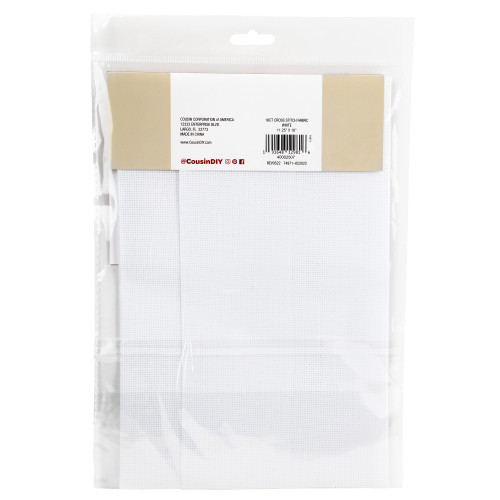 CousinDIY 16 Count Aida Fabric 11.25"X18"-White - 40002507 CousinDIY 16 Count Aida Fabric 11.25"X18"-White - 40002507