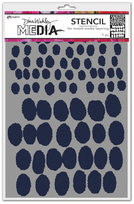 3 Pack - Dina Wakley Media Stencils 9"X6"-Varied - MDS-1G7XS - 789541083184