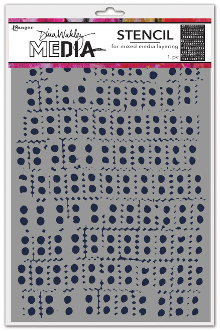 Dina Wakley Media Stencils 9"X6"-Stacked - MDS-1G7XW - 789541083122
