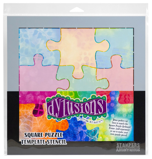 Dyan Reaveley's Dylusions Square Puzzle Template-Stencil 5A002540-1G826 - 691835434605