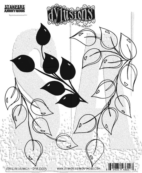 Dyan Reaveley's Dylusions Cling Stamp Collections 8.5"X7"-Special Branch DYRC-1G824 - 691835436203