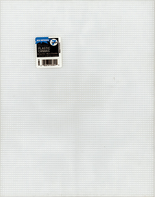 Zehrco-Giancola Plastic Canvas 7 Count 10.5"X13.5"-Clear 33900-1 - 850021774080