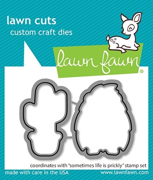 2 Pack Lawn Cuts Custom Craft Die-Sometimes Life is Prickly 5A0021MP-1G4J7 - 789554581097