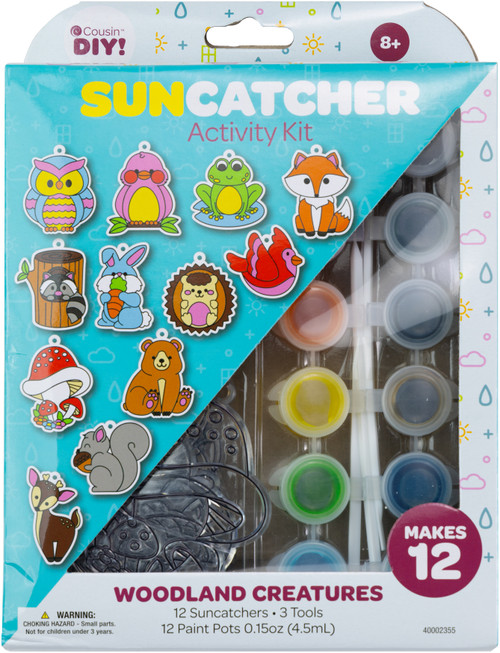 CousinDIY Suncatcher Kit-Woodland, Makes 12 - 40002355 - 191648128291