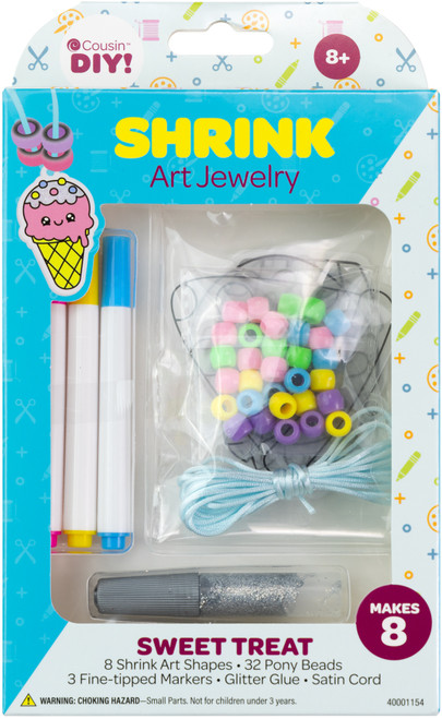 6 Pack CousinDIY Shrink Art Kit-Sweet Treats 40001154 - 191648104509