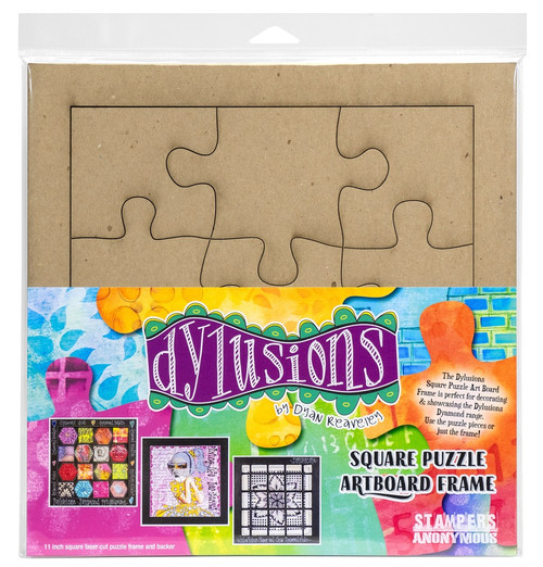 Dyan Reaveley's Dylusions Square Puzzle Frame-Chipboard - 5A00253Z-1G825 - 691835434407