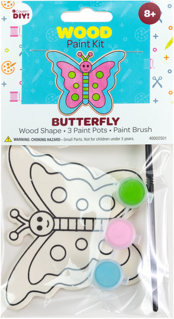 12 Pack - CousinDIY Wood Paint Kit-Butterfly - 40002501 - 191648129755