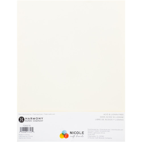 2 Pack - Harmony Hues 65# Cardstock 8.5"X11" 100/Pkg-Ivory - A50022P2-G15PK 2 Pack - Harmony Hues 65# Cardstock 8.5"X11" 100/Pkg-Ivory - A50022P2-G15PK