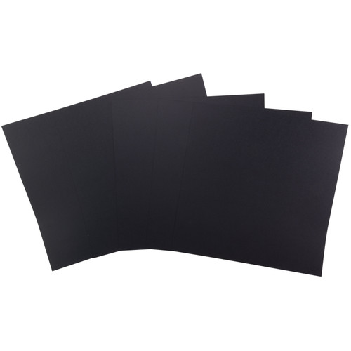 2 Pack - Harmony Hues 110# Cardstock 12"X12" 50/Pkg-Midnight Black - A50022PY-G15PR