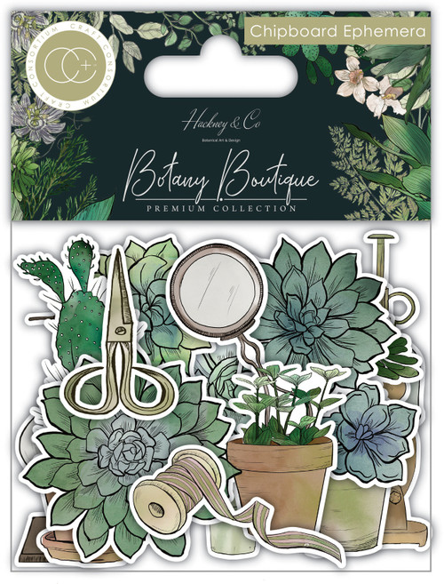 3 Pack - Craft Consortium Chipboard Ephemera 29/Pkg-Botany Boutique - 5A0023CC-1G6CK - 5060921932243