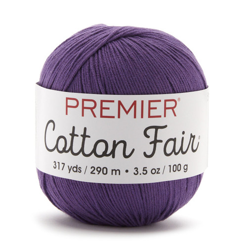 3 Pack - Premier Cotton Fair Yarn-Grape - 27-1G8XS - 840166822715