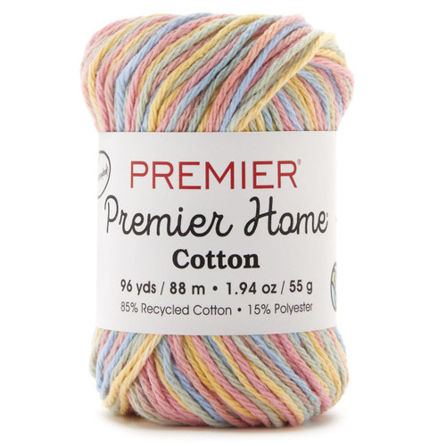 3 Pack - Premier Home Cotton Multi Yarn-Pastel Multi - 44-4471 - 840166833766 3 Pack - Premier Home Cotton Multi Yarn-Pastel Multi - 44-4471 - 840166833766