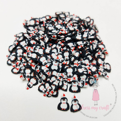 6 Pack Dress My Craft Shaker Elements 8gms-Christmas Penguin Slices 5A00260N-1G8SL