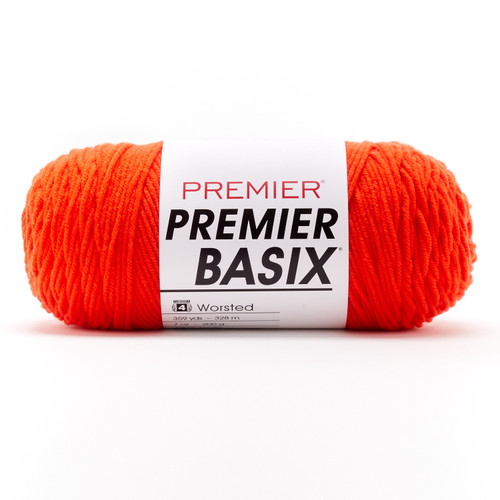 3 Pack Premier Basix Yarn-Bright Orange 1115-1G946 - 840166837771