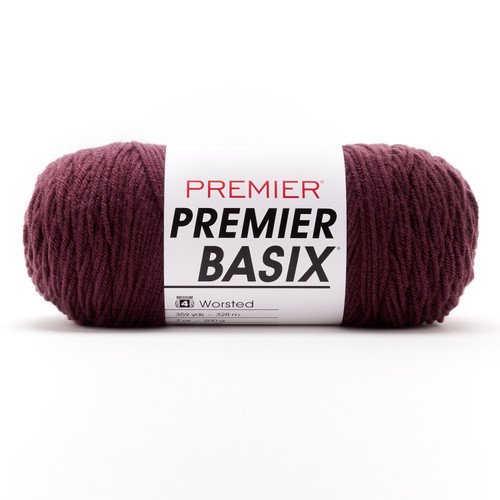 3 Pack Premier Basix Yarn-Merlot 1115-1G94C - 840166837788