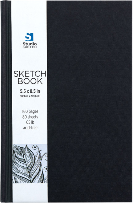 3 Pack Hardcover Sketchbook 5.5"X8.5"-65lb, 110 Sheets 5A0023G6-1G6GW - 726465508065