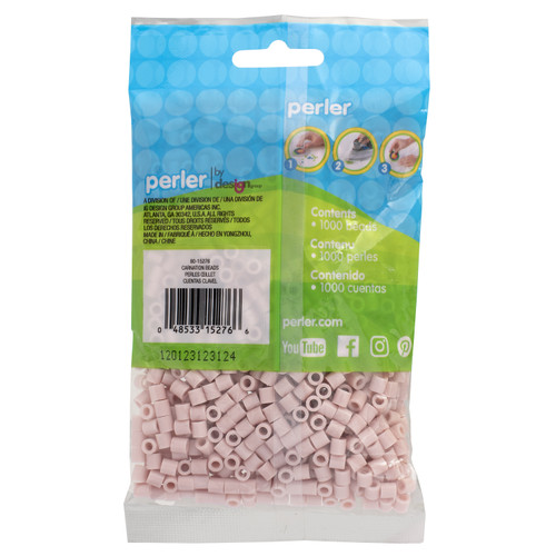 3 Pack Perler Beads 1,000/Pkg-Carnation PBB80-19-1G815