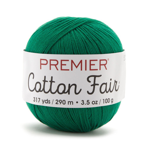 3 Pack - Premier Cotton Fair Yarn-Kelly - 27-1G8XQ - 840166822722